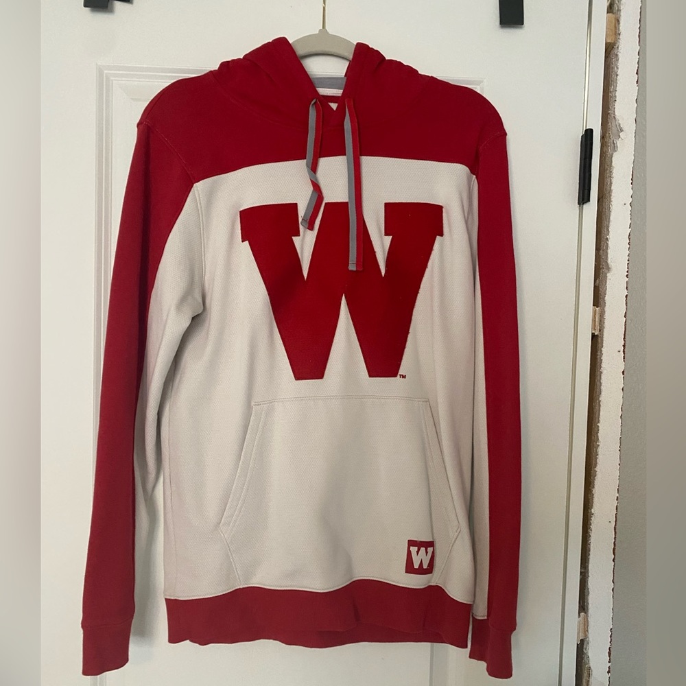 Unisex size Small Wisconsin hooded sweatshirt